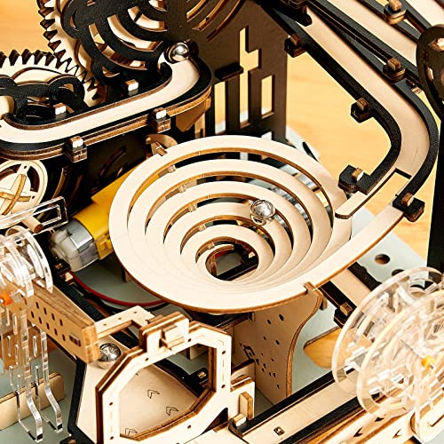 bennama 3D Wooden Puzzles Marble Run Set - Mechanical Model Kits with Motor, Brainteaser and Puzzle for Christmas/Birthday,Gifts for Adults and Teens bennama