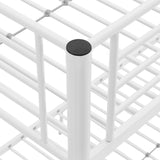 Walker Edison Elodie Urban Industrial Twin over Twin Metal Bunk Bed, Twin over Twin, White Walker Edison