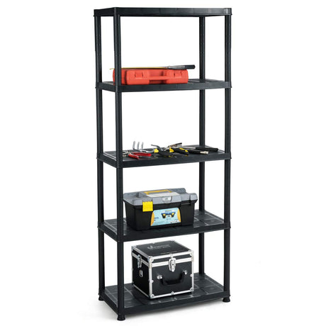 Giantex 5-Tier Ventilated Shelving Storage Rack,Free Standing Multi-Use Shelf Unit, No Tools Required, 28“L X 15”W X 67“H Giantex
