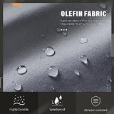 Solaste Outdoor Couch Aluminum Patio Furniture Sofa, 3-Seat All-Weather Metal Outdoor Patio Furniture with Cushions,Dark Grey Solaste