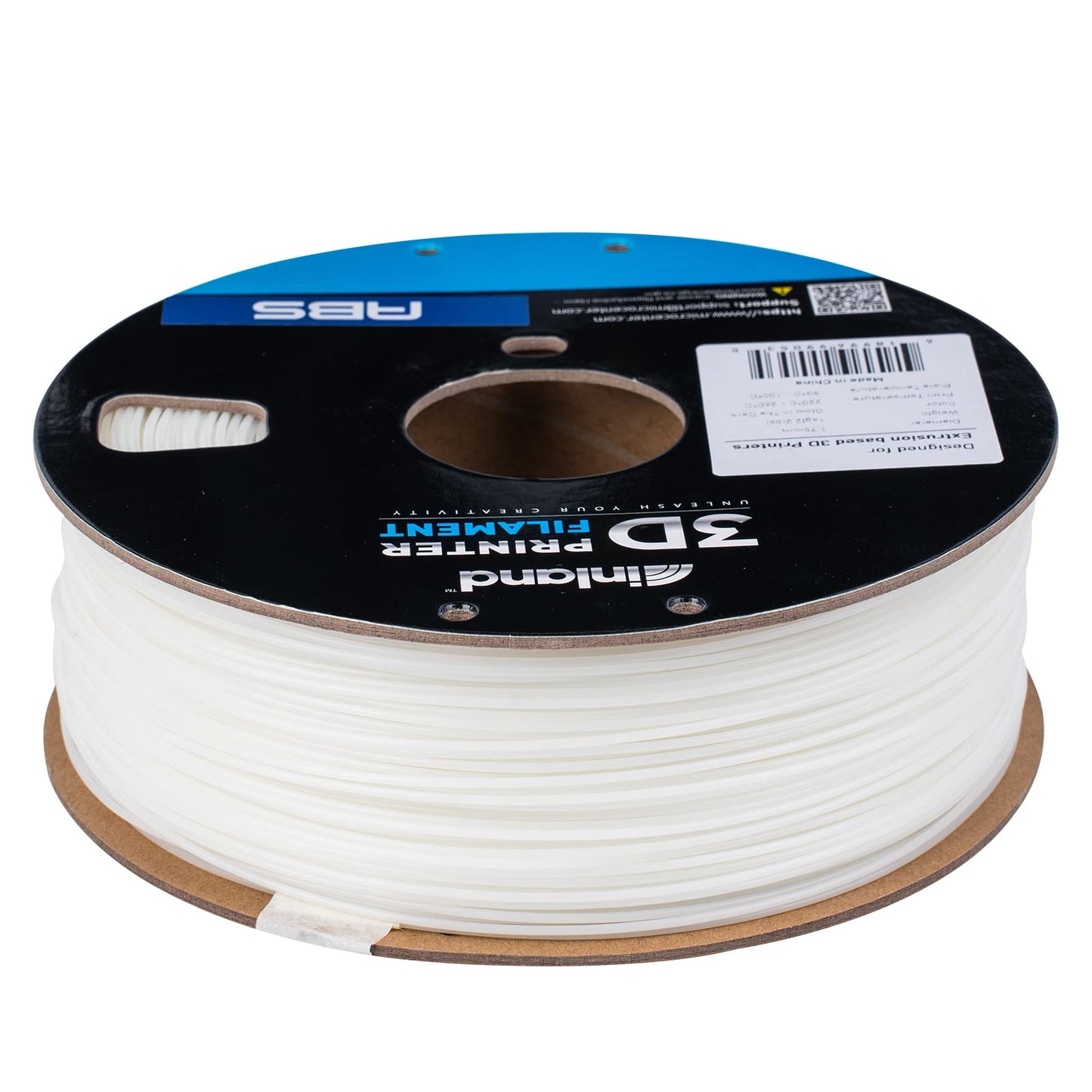 INLAND ABS Filament 1.75mm, ABS 3D Printing Filament, Dimensional Accuracy +/- 0.03 mm - 1kg Cardboard Spool (2.2 lbs) - Heat Resistant Glow in The Dark ABS Filament - WoodArtSupply