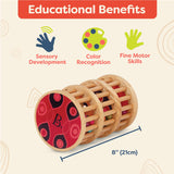 B. toys- A-Maze Rain Rush Dexterity Toy- Crawling Rolling Tower- Developmental Natural Wooden Rainmaker Toy- Toys for Toddlers B. toys