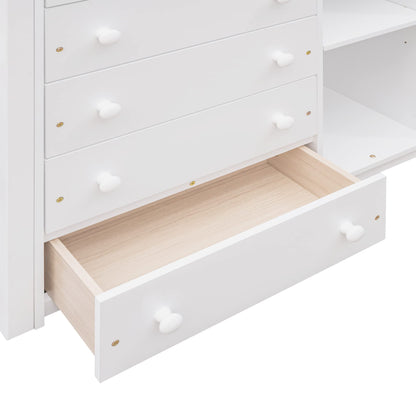 Twin Over Full Bunk Bed with Storage Drawers and Shelves by Harper & Bright Designs