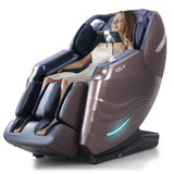 RELX 2025 Massage Chair Full Body, 15 Modes Zero Gravity SL-Track Shiatsu Massage Chair Built-in Heat System, Airbag Massage with Body Scan, Deep Yoga Stretch, Calfrest Extension and AI Control(Brown) RELX