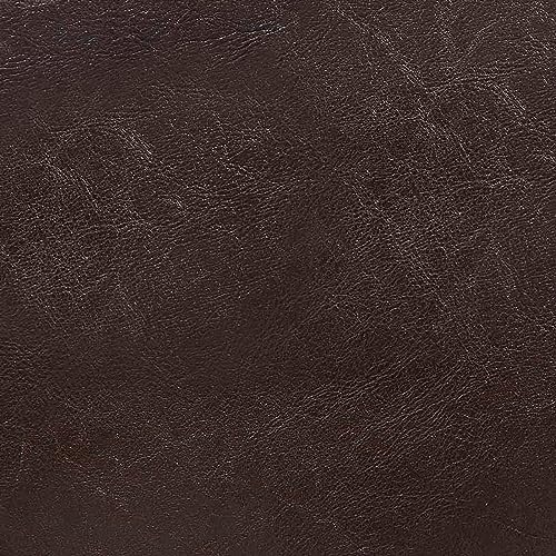 Convenience Concepts Designs4Comfort Accent Storage Ottoman 22.75" - Modern Foot Stool with Decorative Tray for Living Room, Dining Room, Office, Den, Espresso Faux Leather Convenience Concepts