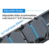 KULPORT Fishing Rod Holder, Wall-Mounted Fishing Rod Rack, Vertical Fishing Pole Holder Holds Up to 9 Rods or Combos, Fishing Rod Rack for Garage Organization System & Fits Most Rods KULPORT