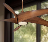 MINKA-AIRE F905L-DK Artemis XL5 62 Inch Ceiling Fan with LED Light and DC Motor in Distressed Koa Finish MINKA-AIRE