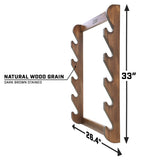 GoSports Outdoors Wall Mounted Firearm Display Rack - Holds 5 Rifles or Shotguns - Choose Your Style GoSports Outdoors