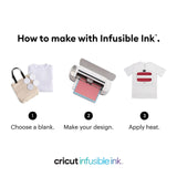 Cricut Men's T-Shirt Blank, Crew Neck, Small Infusible Ink, White Cricut