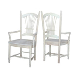 International Concepts Sheaf Back Arm Chair, Unfinished IC International Concepts