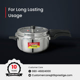Prestige PRASV3 Pressure Cooker, Stainless steel, 3 Liter, Silver Prestige