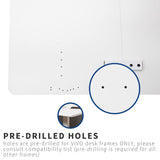 VIVO Universal 71 x 30 inch Table Top for Standard and Sit to Stand Height Adjustable Home and Office Desk Frames, White Desktop, DESK-TOP72-30W VIVO