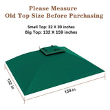 SCOCANOPY Replacement Cover for 10X12 Ft Eagle Brooke Soft Top Gazebo Model A101007600, A101007603, A101007604,(Forest Green) SCOCANOPY