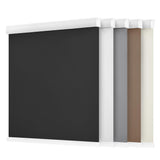 LazBlinds Cordless Roller Shades, Free-Stop Blackout Roller Blinds with Cassette Valance, Thermal Insulated UV Protection Waterproof, Roll Up Blinds for Windows, 30'' W x 72'' H, Black LazBlinds