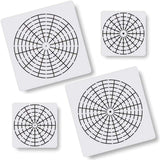 5 Pieces Mandala Dot Painting Tool Stencils Template Set, 8/12/16 Segment Creative Mandala Stencils Reusable Painting Stencils for DIY Painting Art Projects On-Airstore