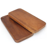 Small Wooden Platters Rectangle Long Charcuterie Boards Acacia Wood Serving Trays Home Decor Cheese Board Cake Appetizer Plates Kitchen Charcuterie Platter for Food Dish Rectangular Dessert Snack Tray Ayiaren