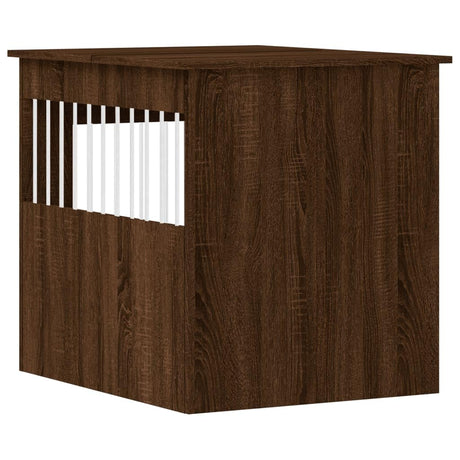 GOLINPEILO Dog Crate Furniture, Modern Dogs Kennel Indoor, Dog House Indoor, Puppy Cage Indoor Dog House, Brown Oak 25.4"x31.5"x28" Engineered Wood,-775 GOLINPEILO