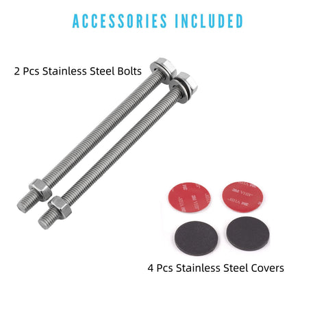 Senmit Cable Railing Post Fascia Mount-Stainless Steel Square Weldless 36"x2"x2" 30°Angle Pre-drilled Side Mount Metal Stair Post for Wood Deck, Black Senmit
