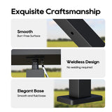 Cable Railing Post 36" (35"X2"x2"), Level Drilled Stainless Steel Deck Railing Post, Black Adjustable Top Level Holes Railing Post for Horizontal Cable Systems, Surface Mount Post for Decks Wqinjk