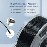 Polyfaire ASA Filament 1.75mm, Anti-UV ASA 3D Printer Filament, Dimensional Accuracy +/- 0.02mm, Heat & Weather Resistant ASA 3D Filament Perfect for Printing Outdoor Functional Parts (Black) Polyfaire