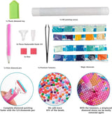 5D Diamond Painting Landscape Diamond Art Kits for Adults, Cherry blossom Diamond Art Kits, Square Drill Diamond Painting, DIY Full Drill Diamond Dots Gem Art Paintings, Home Wall Decor 20x28in k-3 Peepezo