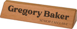 Walnut Office Desk Name Plate Personalized. Custom Name Plates for Desks. Office Desk Decor. Gift For Coworkers, Teachers, Graduates. Walnut Desk WoodArtSupply
