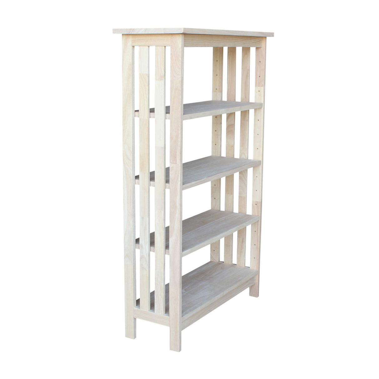 International Concepts 4 Tier Mission Shelf Unit, Unfinished IC International Concepts