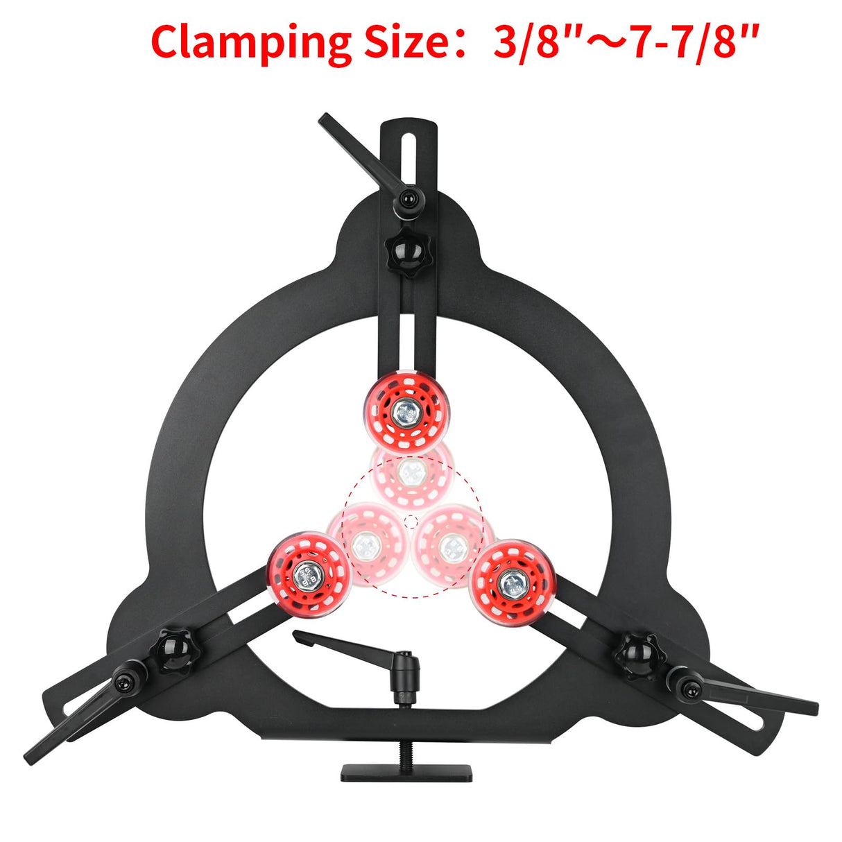 Woodturning Steady Rest for 12inch,14inch and 16inch Swing Size Wood Lathe for Spindle Woodturning ZICT ZICT