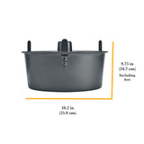 Chicago Metallic Professional 2-Piece 9.5-Inch Angel Food Cake Pan with Feet, 9.5 x 4 Chicago Metallic