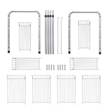 FlagShip 2 Tier Under Sink Organizers and Storage Rack Expandable Cabinet Shelf for Kitchen Bathroom Silver (17-25 inches) FlagShip