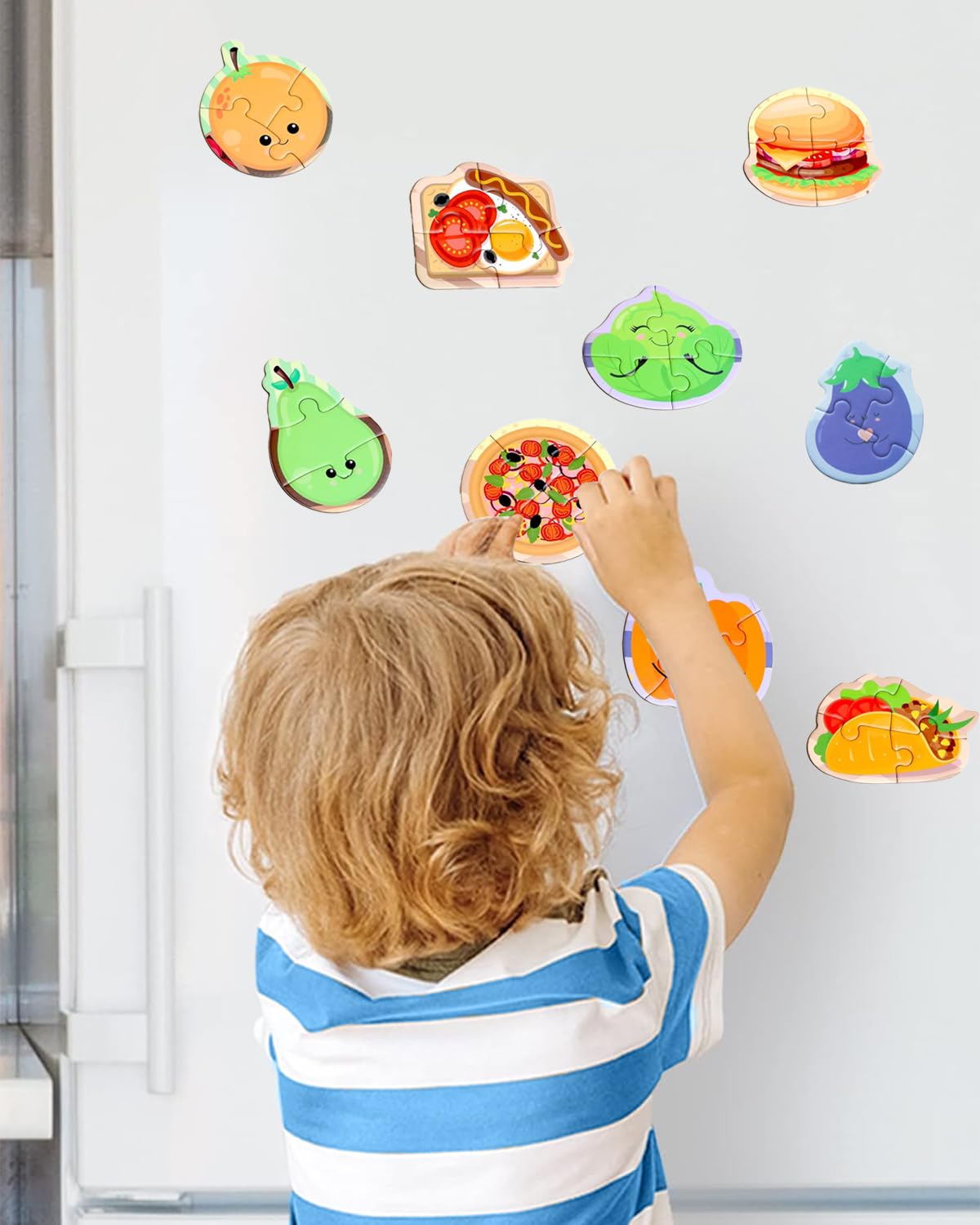 Magnetic Puzzles for Toddlers 2-4, Travel Puzzles Games for Kids Ages 1-3, Activities Toy Jigsaw Puzzles Book for Boys & Girls 1 2 3 4 5, Learning Magnet Present for Road Trip Unistylar