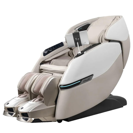 Osaki Trion Flex Duo 4D+3D SL Flex Track Massage Chair with Intelligent Health Detection, Smart Voice Control, Taupe Osaki