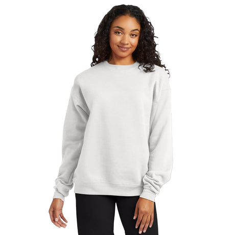 Hanes Mens Ecosmart Fleece Sweatshirt, Cotton-blend Pullover, Crewneck For Men, 1 Or 2 Pack, White - 1 Pack, Large US Hanes