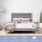 L’Baiet 8” Gel Memory Foam Mattress, King Size/Bed in a Box/Medium Firm/Breathable Cooling-Gel Comfort Technology/Pressure Relief/Comfy Support/Soft Fabric Cover/CertiPUR-US Certified L'Baiet