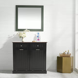 KIGOTY Double Tilt Out Trash Cabinet, Pet Proof Trash Can Cabinet with Countertop and Drawer, Trash Cabinet with Storage,Wooden Laundry Hamper for Kitchen,Black KIGOTY