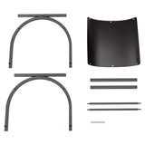 DOEWORKS Small Decorative Indoor/Outdoor Firewood Racks Fireside Log Rack, Black DOEWORKS