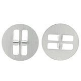 Litoexpe 100pcs Wooden Wick Clips, Round Candle Wick Base, Metal Wick Base Clip Sustainer Tabs Wood Wicks for Candle Making and Candle DIY Litoexpe