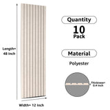 Art3dwallpanels 10 Pack Acoustic Panels, 48" X 12" X 0.35" Soundproof Wall Panels, Self Adhesive High Density Sound Absorbing Acoustic Treatment for Recording Studio, Office, Camel Art3dwallpanels