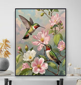 ACIOPPL Paint by Numbers for Adults Beginner Hummingbird DIY Acrylic Painting Kits Bird Oil Painting by Number Kit Bird Drawing Paintwork Acrylic Paint Canvas for Home Wall Decor Flower Hummingbird Generic