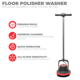 XtremepowerUS 10" Heavy Duty Single Pad Commercial Polisher Orbiter Hard Floor Polisher Cleaner Machine, Wide Cleaning Path Floor Cleaning, 39ft Cord XtremepowerUS