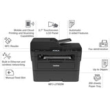 Brother MFC-L2750DW All-in-One Wireless Monochrome Laser Printer, Black - Print Copy Scan Fax - 36 ppm, 2400 x 600 dpi, Auto Duplex Printing, 50-Sheet ADF, 2.7" Touchscreen LCD, NFC, Ethernet, Tillsiy Brother