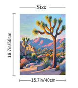 ACIOPPL Sight Paint by Numbers for Adults Beginner National Park DIY Acrylic Painting Kit Landscape Oil Painting by Number Kit Scenery Drawing Canvas Set for Home Wall Decor Joshua Tree National Park Generic