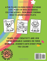 Dogs Coloring Book: Easy & Bold Designs for Adults and Kids (Funny Dog Coloring Books) (Cute Coloring Books) Lindesa
