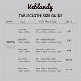 Veblandy Rectangle Tablecloth Linen Textured Waterproof & Stain Resistant Table Cloth Wrinkle Free Decorative Fabric Farmhouse Table Cover for Dining/Party/Buffet/Wedding, 52 x 70 Inch, Sage Green Veblandy