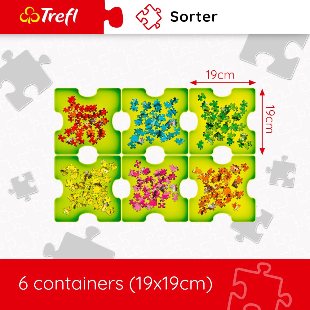 Trefl Puzzle sorter, Sorting Trays aid Allows Safe Storage and Transport of Puzzle containers Trefl