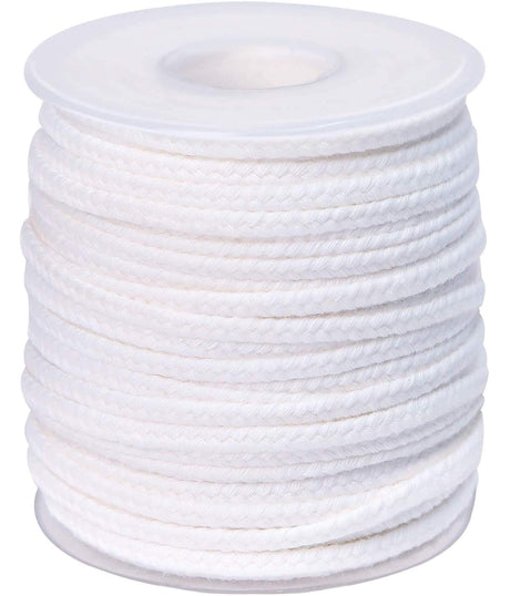 pice QPZ 200 ft Braided Candle Wicks 100% Cotton 21 PLY for Candle Pillars in 1 3/4 inch Dia, for Paraffin Wax Soy Beeswax Candle Making, Sold Separately 200 PCS Candle Wick Sustainer Tabs Metal 14mm pice