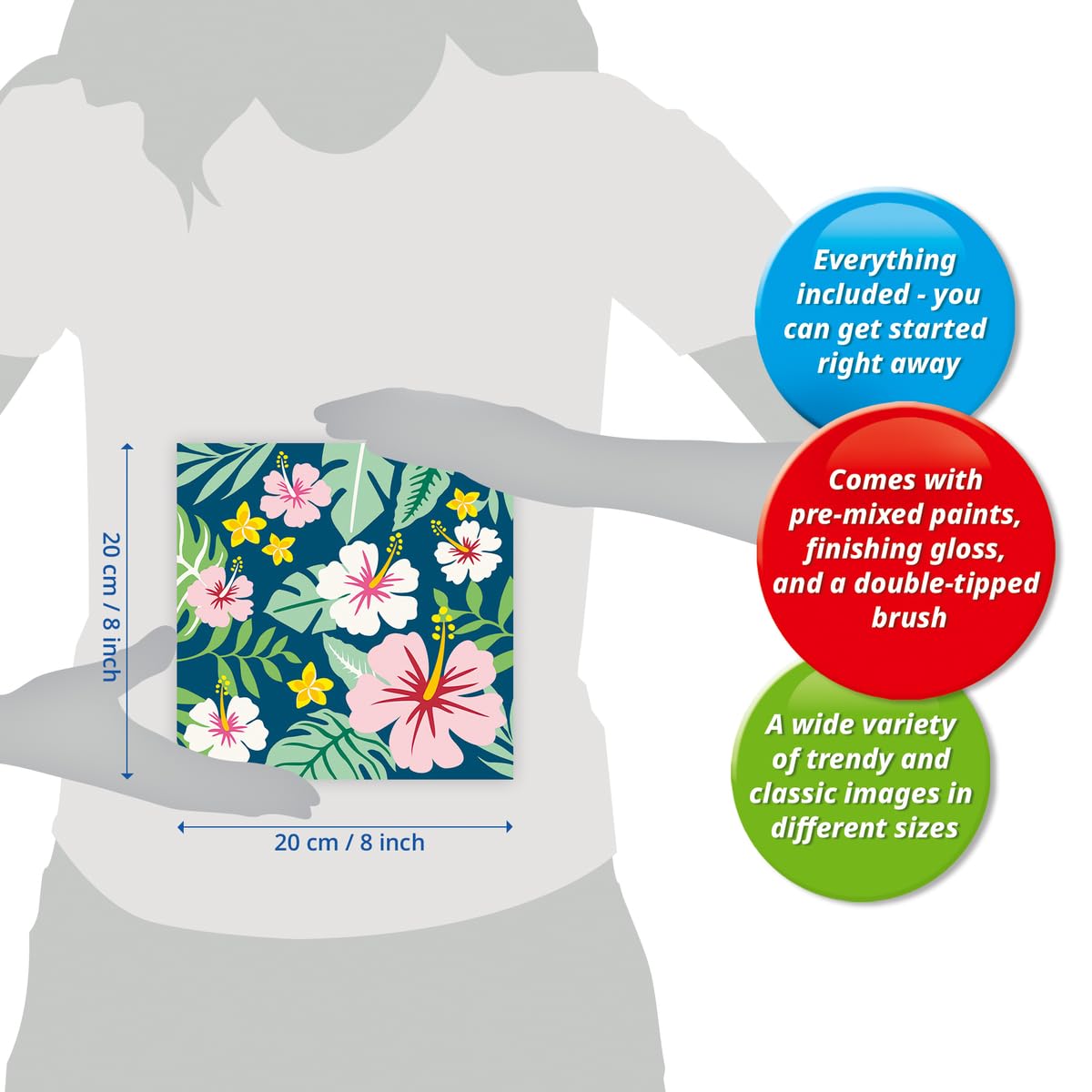 Ravensburger CreArt Exotic Plants Paint by Numbers Kit for Adults - 25984 - Painting Arts and Crafts for Ages 12 and Up Ravensburger