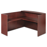 Alera ALE Valencia Series Reception Desk w/Counter,71w x 35 1/2d x 42 1/2h, Mahogany Alera