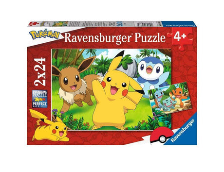 Ravensburger - Pokémon Jigsaw Puzzle, 2 x 24 Collection, 2 Jigsaw Puzzles of 24 Pieces, Recommended Age 4+ Years Ravensburger