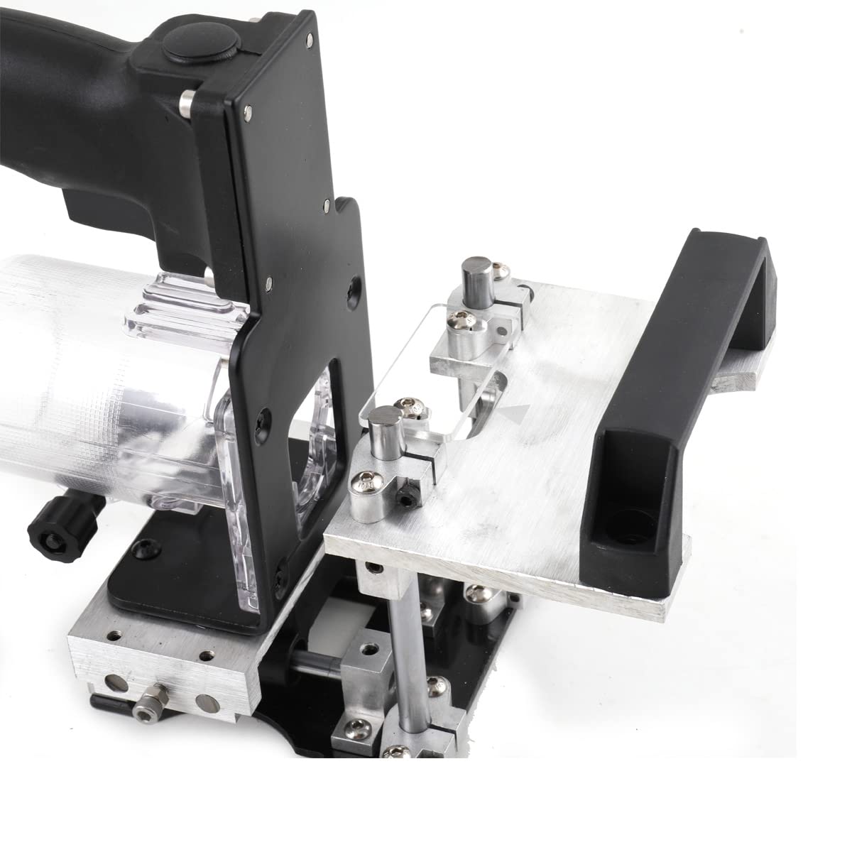 HOTSTORE Mortising Jig 2 in 1 Loose Tenon Joinery System Woodworking Invisible Slotting Bracket Trimming Machine Hole Stand for Woodworking Furniture Splicing HOTSTORE